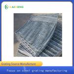 ANSI NAAMM Safety Galvanised Steel Walkway Grating Fan Shaped for sale