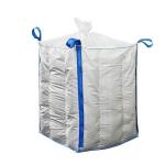 Circular Baffled Bulk Bag U Panel Customer Friendly Q Bag With Side Loop for sale