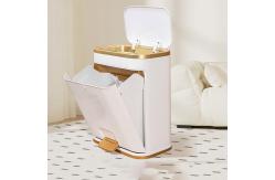 China Electronic Sensor Pedal Kitchen Large Capacity Plastic Trash Can Waste Bin supplier