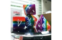 China 7 Layer Rainbow Handmade Resin Dice Crusson And Dungeon DND#RPG supplier