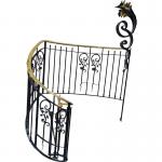 Wrought Iron Indoor Banister Railing Stainless Steel Handrails For Outdoor Steps for sale