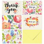 36 Bulk Custom Size Paper Greeting Card , Watercolor Flower Card With Envelopes for sale