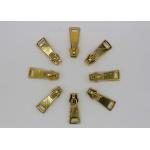 China Clothing / Handbag / Hat Unique Zipper Pulls , Fix Brass Zipper Pulls Anti - Oxidant manufacturer