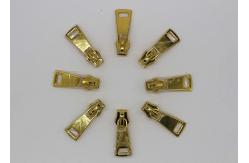 China Clothing / Handbag / Hat Unique Zipper Pulls , Fix Brass Zipper Pulls Anti - Oxidant supplier