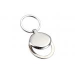 Zinc Alloy Metal Key Holder Round Metal Keyring Bottle Opener for sale