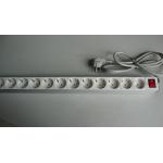 Eurpean Multiple Socket Power Strip Bar With Extension Cord / E&F Joint Plug 12 Jack for sale