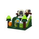 Silk Printing Inflatable Combos Sheep Themed 5x6x5.5m Garden Inflatable Bouncy Castle for sale