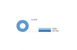 China Transparent Polyester Adhesive Tape Acrylic Pressure Sensitive 1.8mil supplier