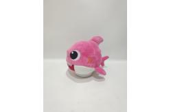 China Cute Shark Baby Electric Plush Toy Will Spin and Sing and Light up supplier