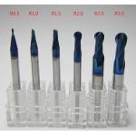 Tungsten Carbide 2/4 Flutes Ball Nose End Mill With Nano Coating for sale