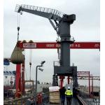 CE ISO 5t To 40t Marine Floating Boat Dock Crane With Kinds Of Bucket for sale