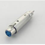 3 Pin Female XLR To RCA Male Connector Adapter , XLR Connector DB2012 for sale