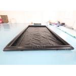 Black Portable Garage Floor 10'x20' Inflatable Car Wash Mat for sale