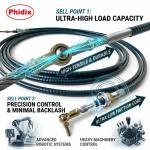 Custom Engineered Assembly Mechanical Control Cable Featuring Installed Bend Radius Down To 5 Inches OEM Approved for Precision Control Systems for sale