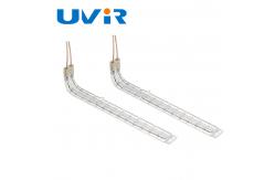 China Transparent Double Quartz Halogen Heating Tube Infrared Accessories supplier
