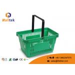 Eco - Friendly Supermarket Shopping Basket Plastic Grocery Hand Baskets for sale
