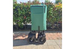 China Collapsible Wide PU Wheels Beach Folding Wagon Stretchable Handle Picnic Camping Cart supplier
