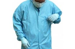 China SPP Disposable Protective Gowns , Disposable Laboratory Coats With Knit Cuff supplier