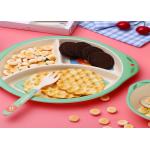 Biodegradable Decal Melamine Bamboo Fiber Baby Tableware Set