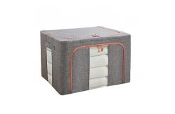 China Multiscene Quilt Fabric Household Storage Containers Cotton Linen Capacity 24L supplier