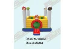 China Angry Birds Inflatable Bouncer Jumping Castle With Pillars supplier