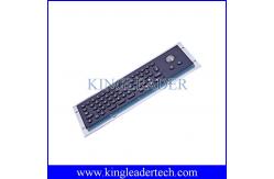 China Metallic Liquid-Proof Industrial Black Kiosk Metal Keyboard With Trackball supplier