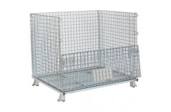 China Hot Dip Galvanized Wire Mesh Container Foldable Large Loading Capacity supplier