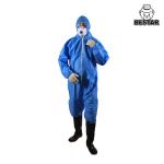 Nonwoven Royal Blue Disposable Medical Coveralls SMS Suit for sale
