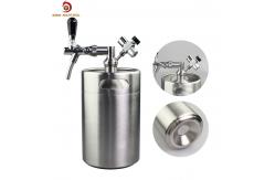 China Home Brew 5L Single Wall Pressurized Growler Tap System supplier