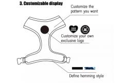 China Fashion Printing Pet Harness Set For Dog Quick Release Sustainable supplier