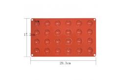 China Round Half Circle Chocolate Mold DIY Multi Cavity Silicone Fondant Molds supplier