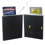 Double Panel Motorized Monitor Lift 15.6/17.3/21.5 Inch Motorized LCD Monitor Lift With Name Display for sale