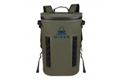 China Army Green Soft Cooler Backpack Water Resistant Reusable OEM supplier
