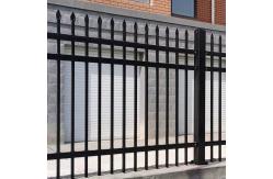 China TLSW Blue White Picket Wrought Iron Fence Panels Rustproof supplier