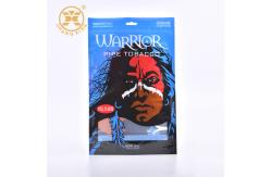 China Custom Printing Empty Tobacco Packaging Pouch With Zipper supplier