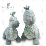 PP Cotton Cartoon Plush Toy Eco Friendly Grey Dinosaur Toy 36 X 47cm for sale