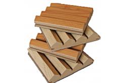 China Sound Absorbing Board Fire Retardant Finished Function Room Wood Grooved Acoustic Panel supplier