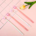 6 Pcs Cute Cartoon Gel Ink Pens, Shake Gel Pens For Kids And Girl,Kawaii Writing Pens Set For School Party Office Home,Student Gifts(0.5mm,Cat Paw Design,Blacak), Yellow&Pink for sale