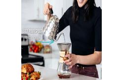 China Pour Over Coffee Stainless Steel Gooseneck Kettle With Thermometer supplier