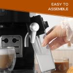 1240W Automatic Cappuccino Maker Fast Heating Foaming Milk Frother Espresso Coffee Machines