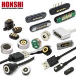 High Current Magnetic Pogo Pin Connector 1A 2A 3A 5A 10A Spring Loaded for sale