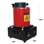 Digital Jewelry Melting Furnace 1400W 2000F With 1 / 2/ 3KG Graphite Crucible