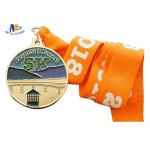 Zinc Alloy Custom 5K Race Medals 65*4MM Background Sandblast Medaillen