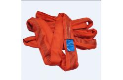 China Red 5T Endless Polyester Round Sling Oxidation Resistance With Blue Label supplier