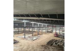 China Sturdy Steel Frame Buildings Construction Customized For Metallic Warehouse supplier