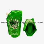 120 Microns Liquid Packing VMPET Stand Up Pouch With Spout / Spouted Pouch Bags for sale