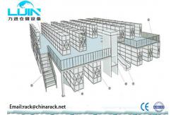 China Orange , blue metal Rack Supported Mezzanine System Powder Coated Finish supplier