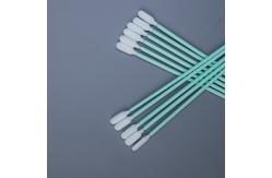 China Q Tips Round Head Sponge Swab With 65 Polypropylene Handle supplier