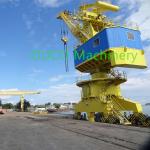 Rail Mounted 30t Lattice Boom 50m Mobile Harbour Crane for sale