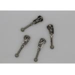 Custom Decorative Luggage Beaded Metal Zipper Pulls Repair Parts Zinc - Alloy for sale